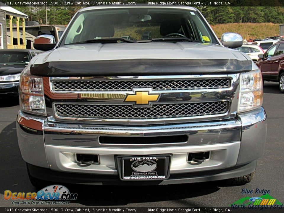 2013 Chevrolet Silverado 1500 LT Crew Cab 4x4 Silver Ice Metallic / Ebony Photo #9