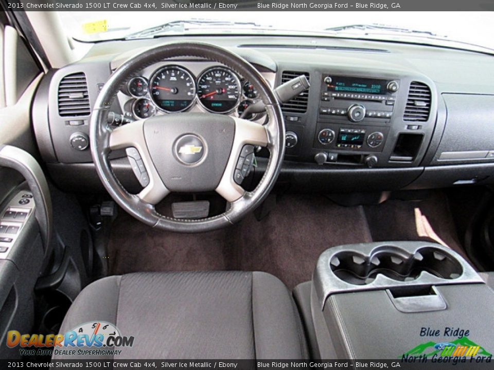 2013 Chevrolet Silverado 1500 LT Crew Cab 4x4 Silver Ice Metallic / Ebony Photo #15
