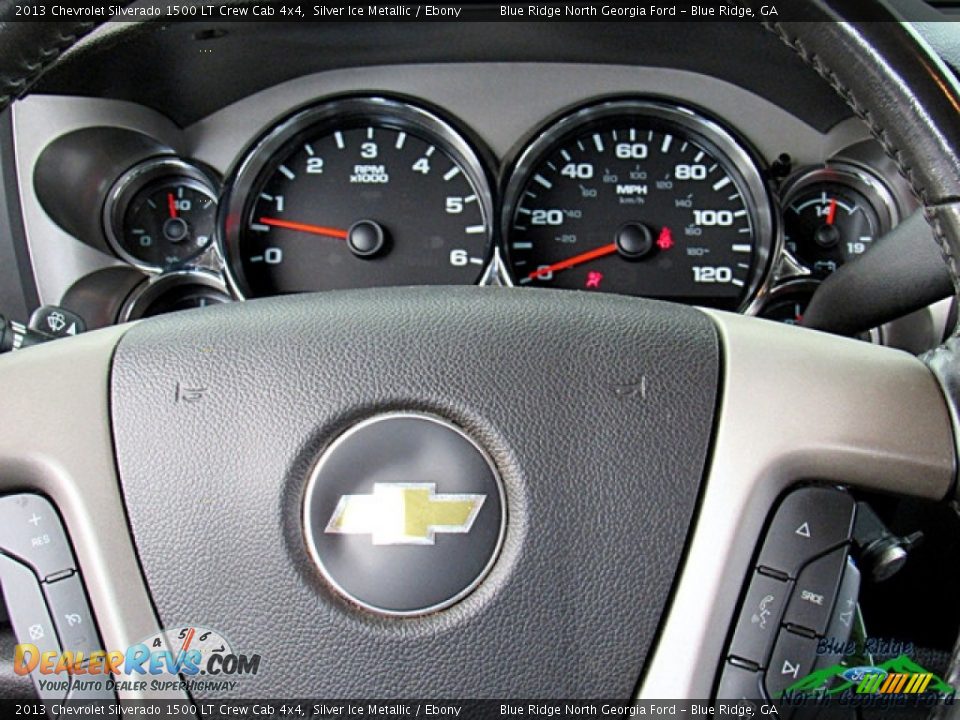 2013 Chevrolet Silverado 1500 LT Crew Cab 4x4 Silver Ice Metallic / Ebony Photo #18