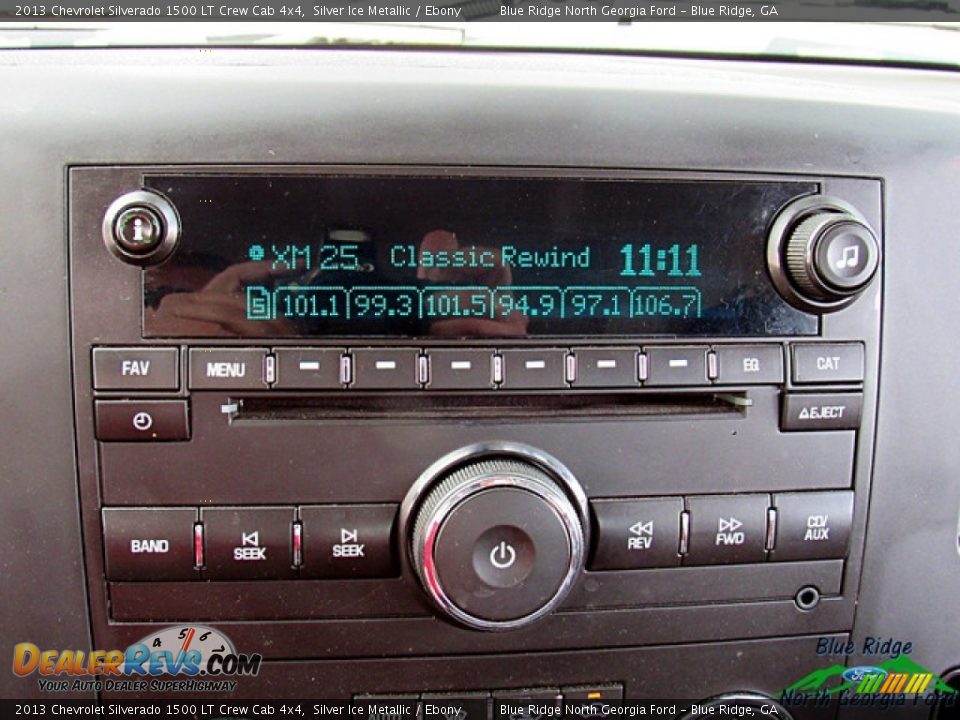 2013 Chevrolet Silverado 1500 LT Crew Cab 4x4 Silver Ice Metallic / Ebony Photo #22