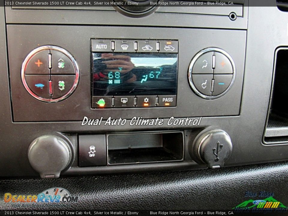 2013 Chevrolet Silverado 1500 LT Crew Cab 4x4 Silver Ice Metallic / Ebony Photo #23