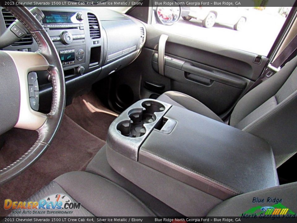 2013 Chevrolet Silverado 1500 LT Crew Cab 4x4 Silver Ice Metallic / Ebony Photo #24
