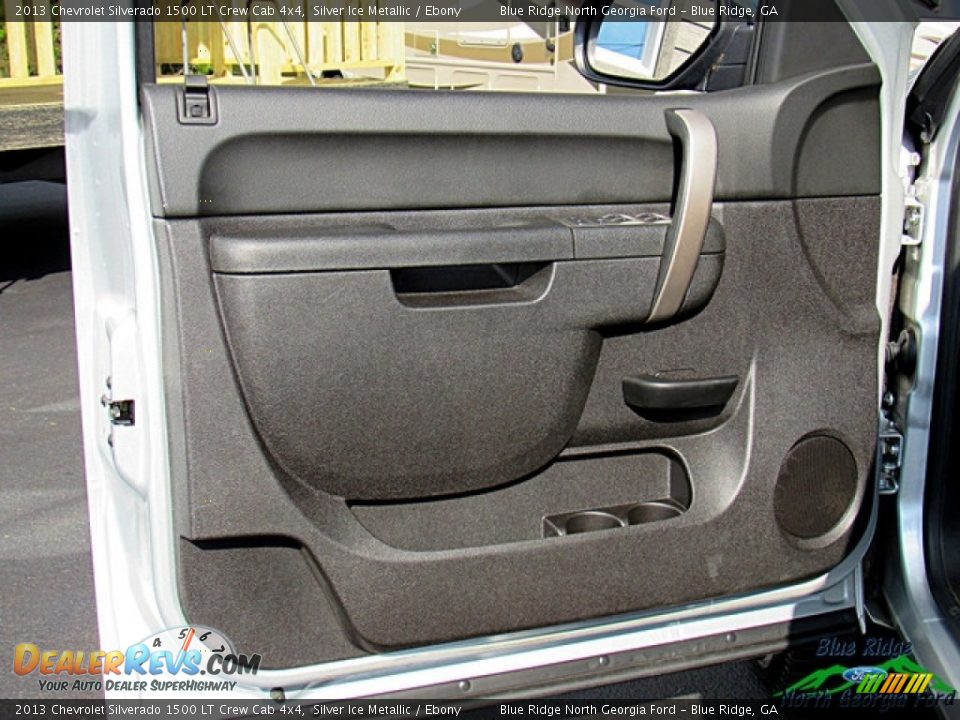 2013 Chevrolet Silverado 1500 LT Crew Cab 4x4 Silver Ice Metallic / Ebony Photo #26