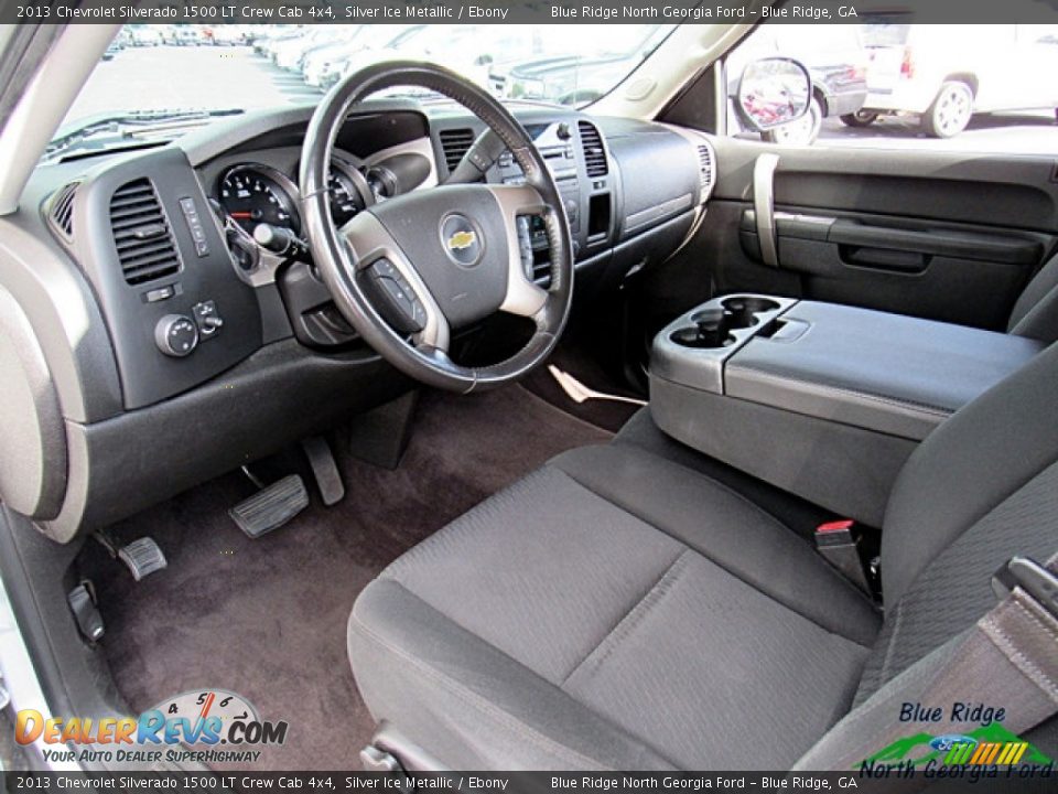 2013 Chevrolet Silverado 1500 LT Crew Cab 4x4 Silver Ice Metallic / Ebony Photo #27