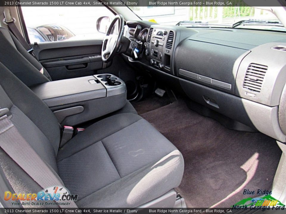 2013 Chevrolet Silverado 1500 LT Crew Cab 4x4 Silver Ice Metallic / Ebony Photo #28