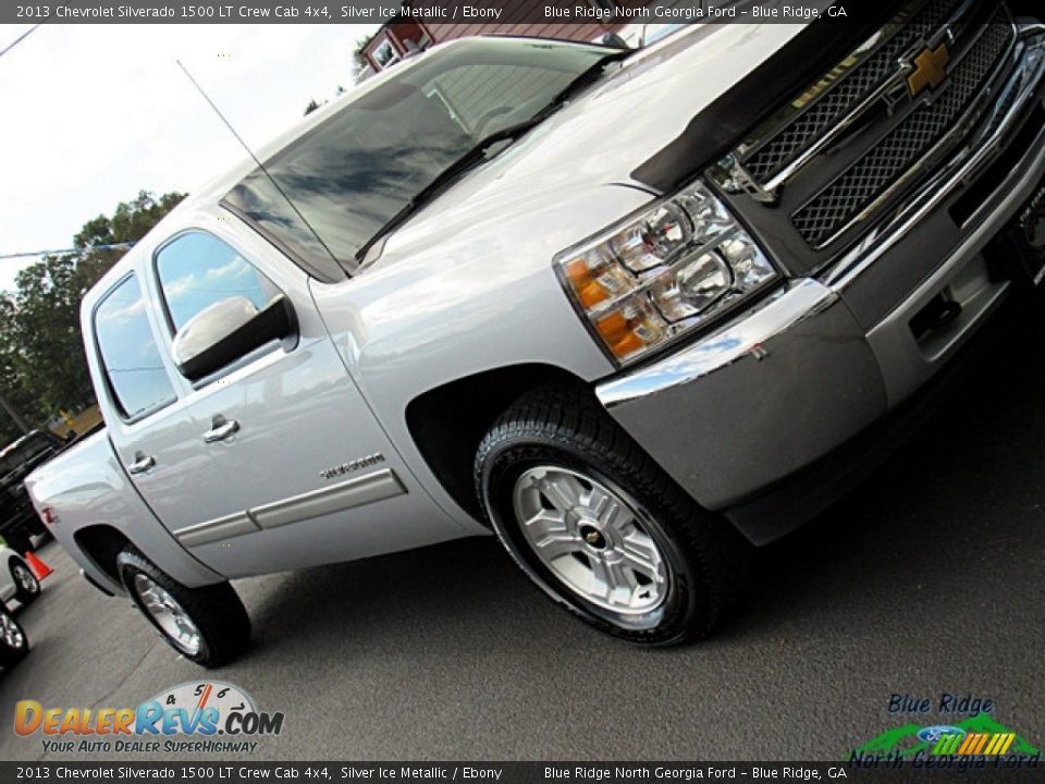 2013 Chevrolet Silverado 1500 LT Crew Cab 4x4 Silver Ice Metallic / Ebony Photo #31