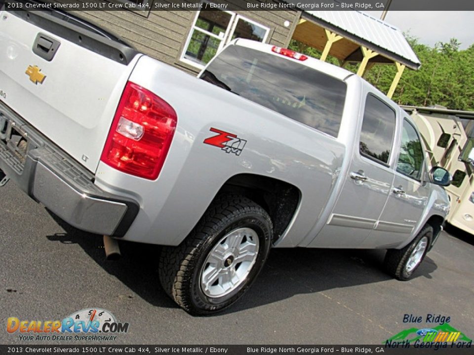 2013 Chevrolet Silverado 1500 LT Crew Cab 4x4 Silver Ice Metallic / Ebony Photo #32