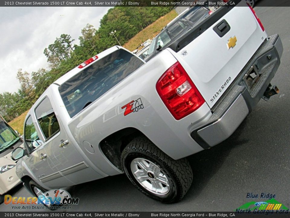 2013 Chevrolet Silverado 1500 LT Crew Cab 4x4 Silver Ice Metallic / Ebony Photo #33