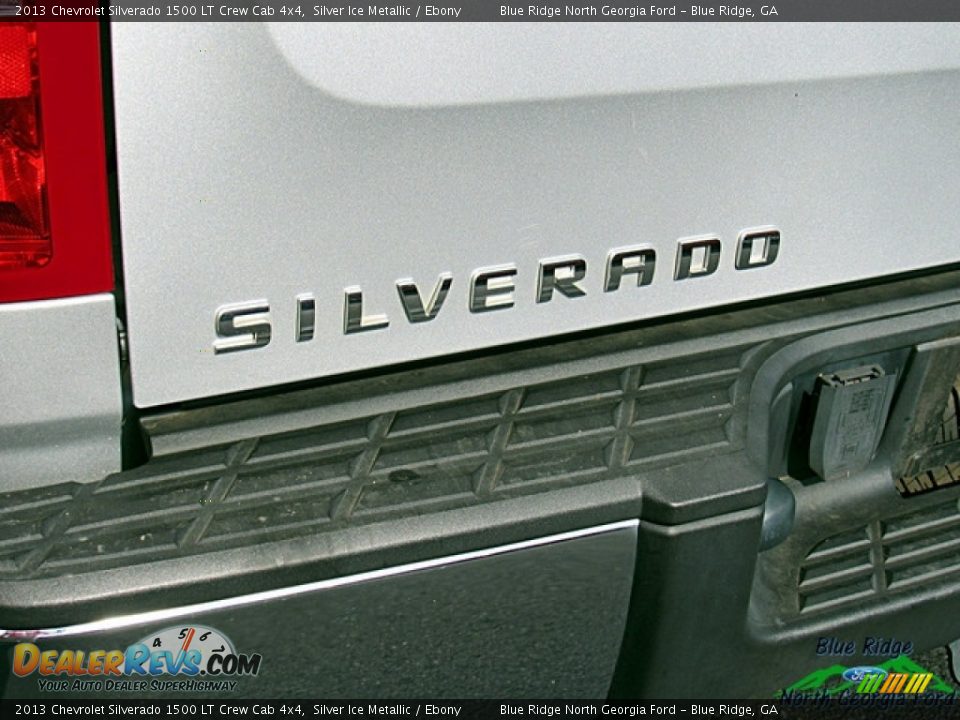 2013 Chevrolet Silverado 1500 LT Crew Cab 4x4 Silver Ice Metallic / Ebony Photo #34