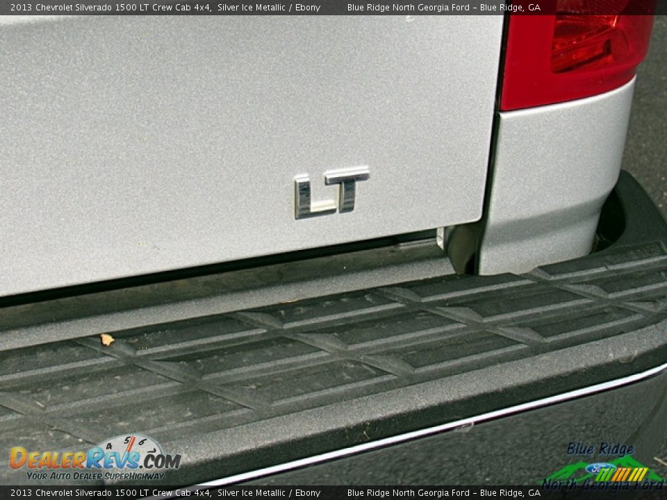 2013 Chevrolet Silverado 1500 LT Crew Cab 4x4 Silver Ice Metallic / Ebony Photo #35