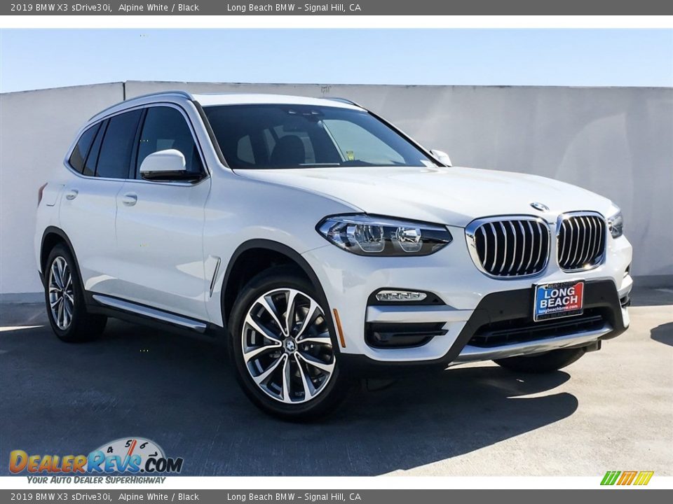 2019 BMW X3 sDrive30i Alpine White / Black Photo #12
