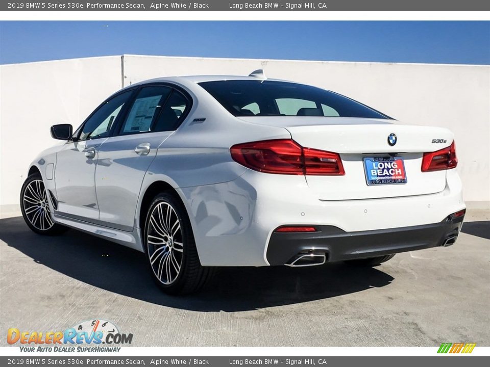 2019 BMW 5 Series 530e iPerformance Sedan Alpine White / Black Photo #2