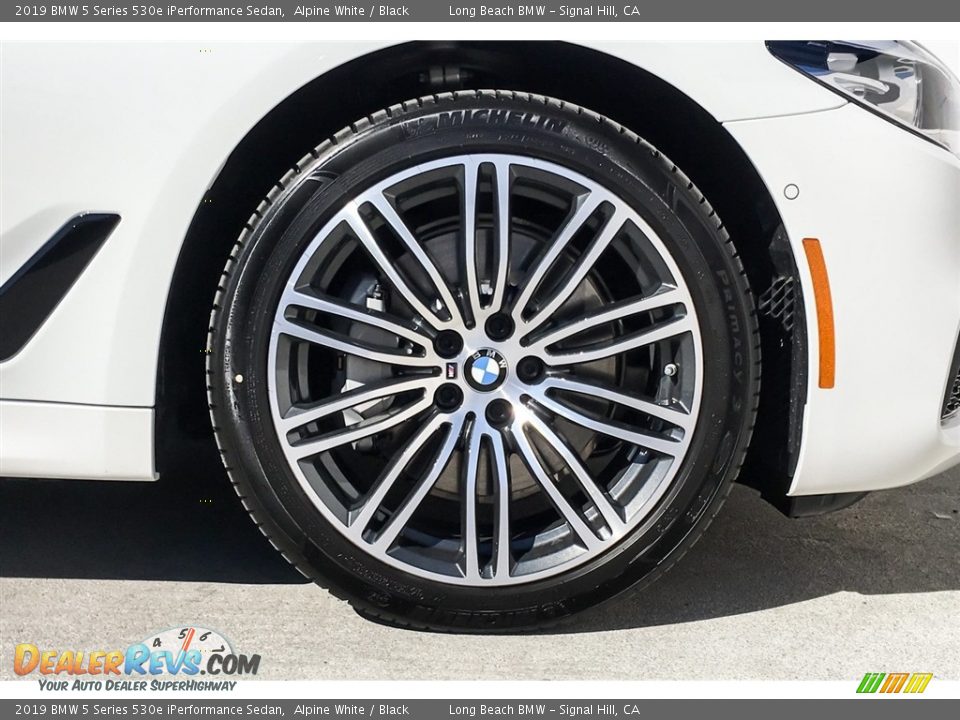 2019 BMW 5 Series 530e iPerformance Sedan Alpine White / Black Photo #9