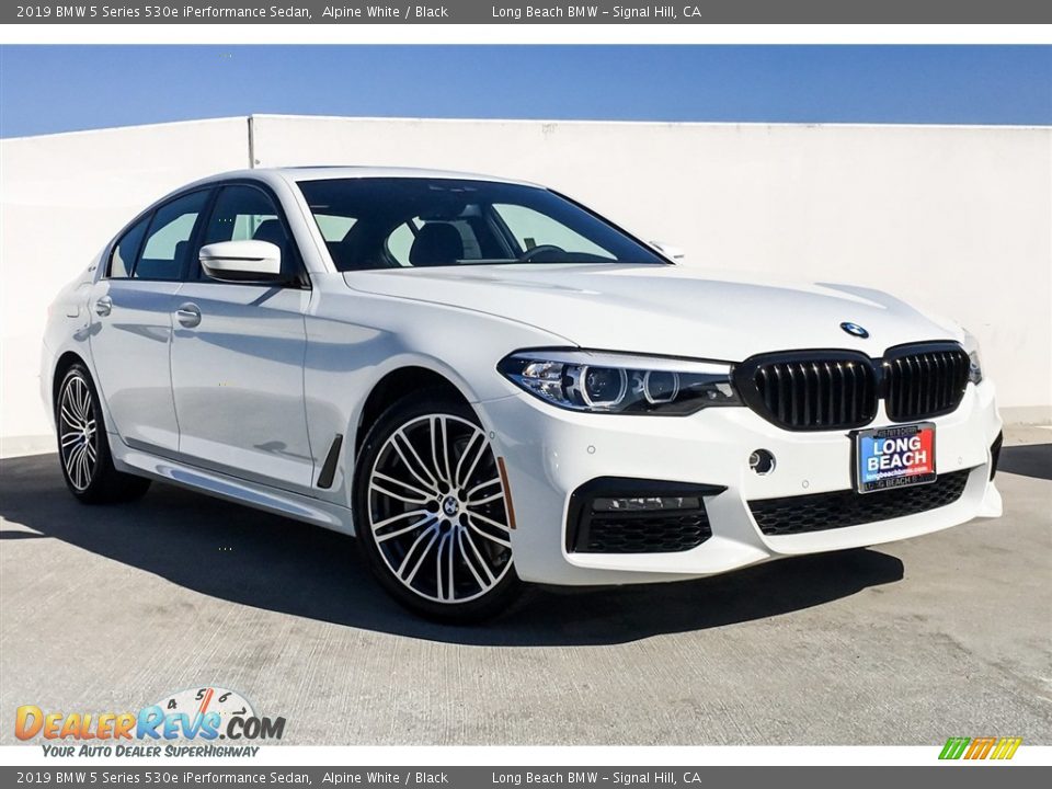 2019 BMW 5 Series 530e iPerformance Sedan Alpine White / Black Photo #12