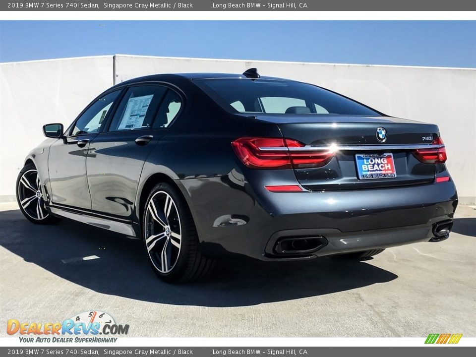 2019 BMW 7 Series 740i Sedan Singapore Gray Metallic / Black Photo #2
