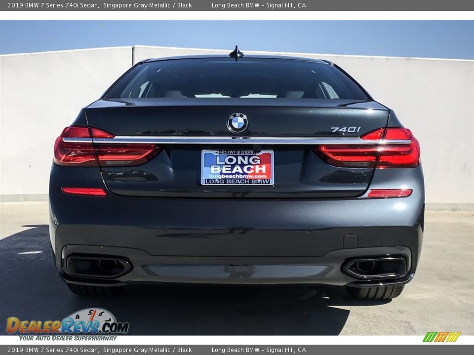 2019 BMW 7 Series 740i Sedan Singapore Gray Metallic / Black Photo #3