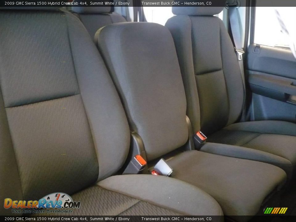 2009 GMC Sierra 1500 Hybrid Crew Cab 4x4 Summit White / Ebony Photo #6
