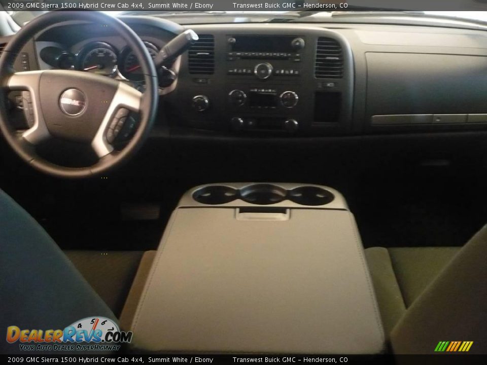 2009 GMC Sierra 1500 Hybrid Crew Cab 4x4 Summit White / Ebony Photo #7