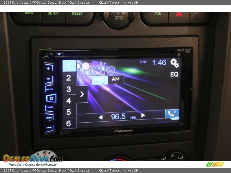 2005 Ford Mustang V6 Deluxe Coupe Black / Dark Charcoal Photo #10