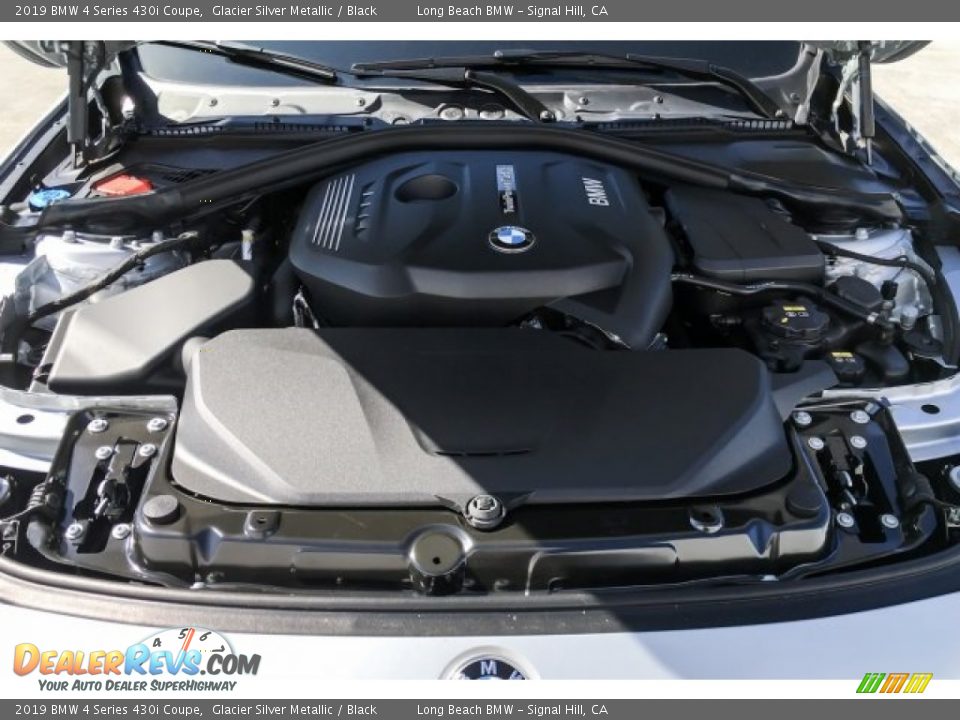2019 BMW 4 Series 430i Coupe Glacier Silver Metallic / Black Photo #8