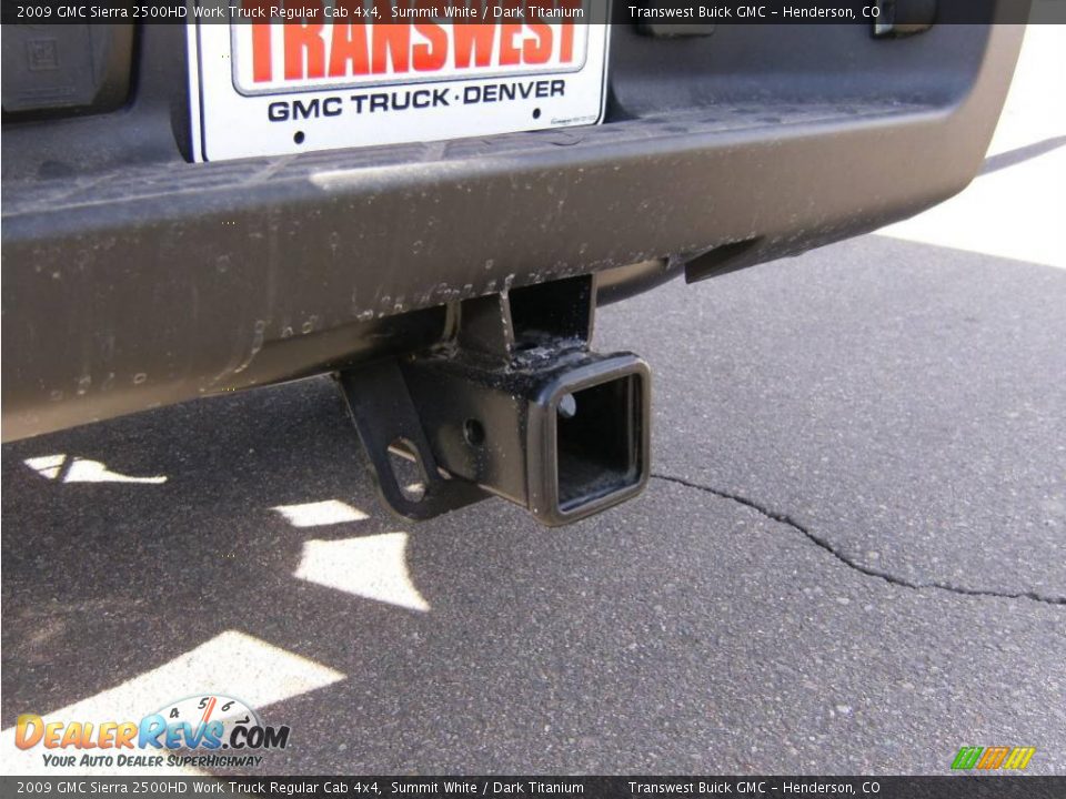 2009 GMC Sierra 2500HD Work Truck Regular Cab 4x4 Summit White / Dark Titanium Photo #13
