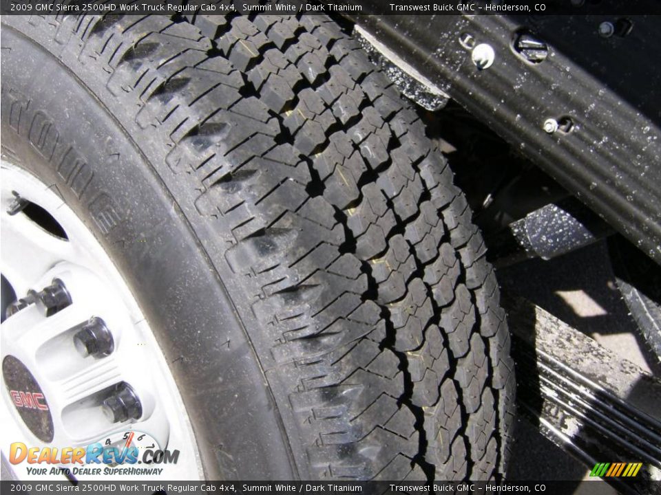 2009 GMC Sierra 2500HD Work Truck Regular Cab 4x4 Summit White / Dark Titanium Photo #15