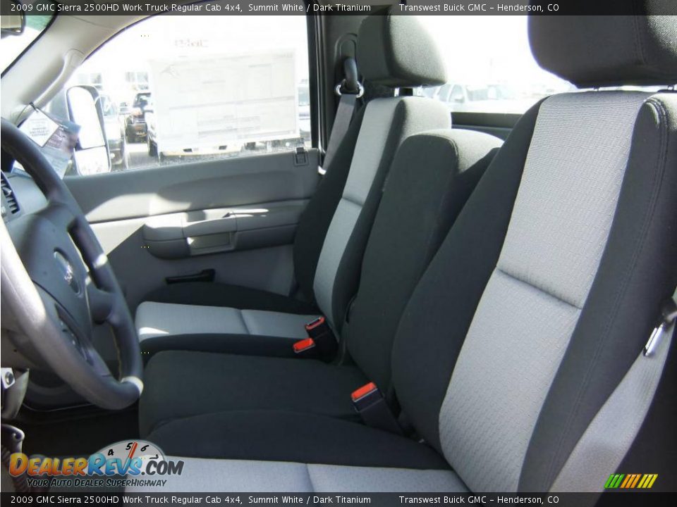 2009 GMC Sierra 2500HD Work Truck Regular Cab 4x4 Summit White / Dark Titanium Photo #16