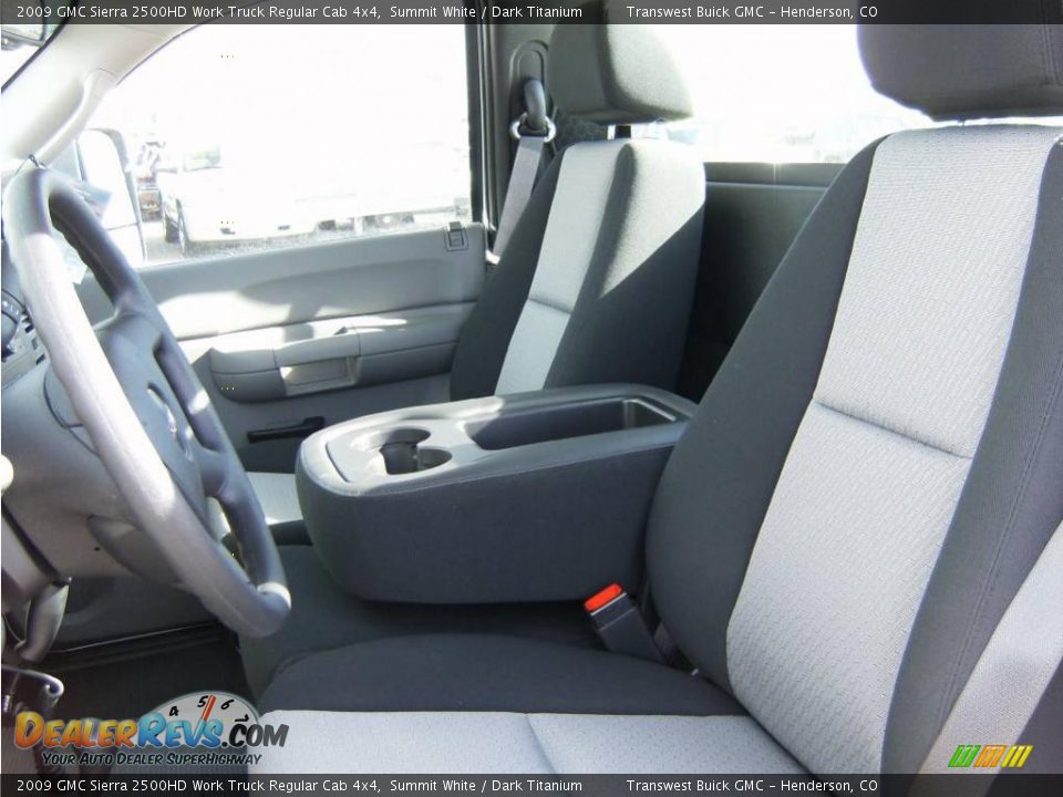 2009 GMC Sierra 2500HD Work Truck Regular Cab 4x4 Summit White / Dark Titanium Photo #17