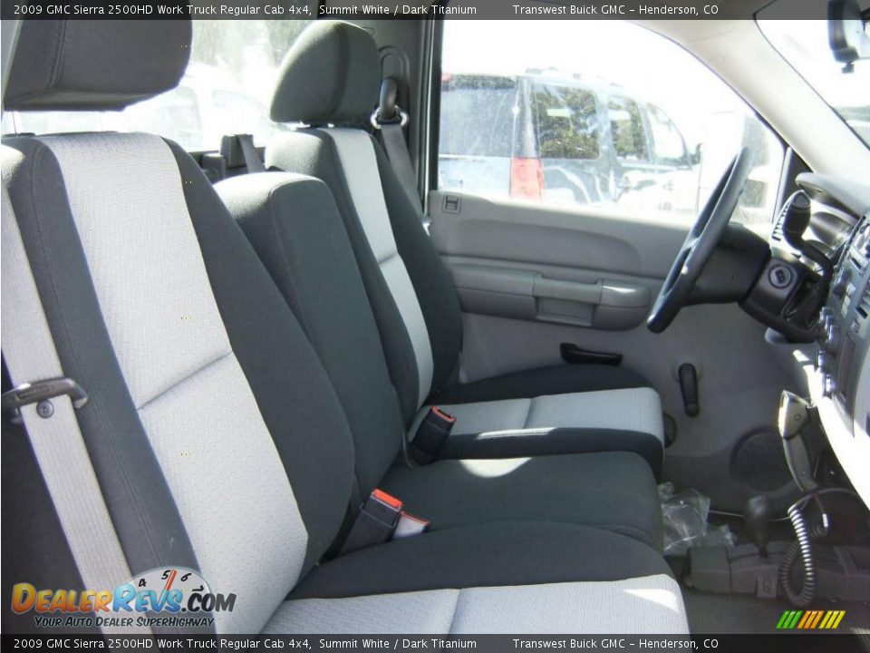 2009 GMC Sierra 2500HD Work Truck Regular Cab 4x4 Summit White / Dark Titanium Photo #19