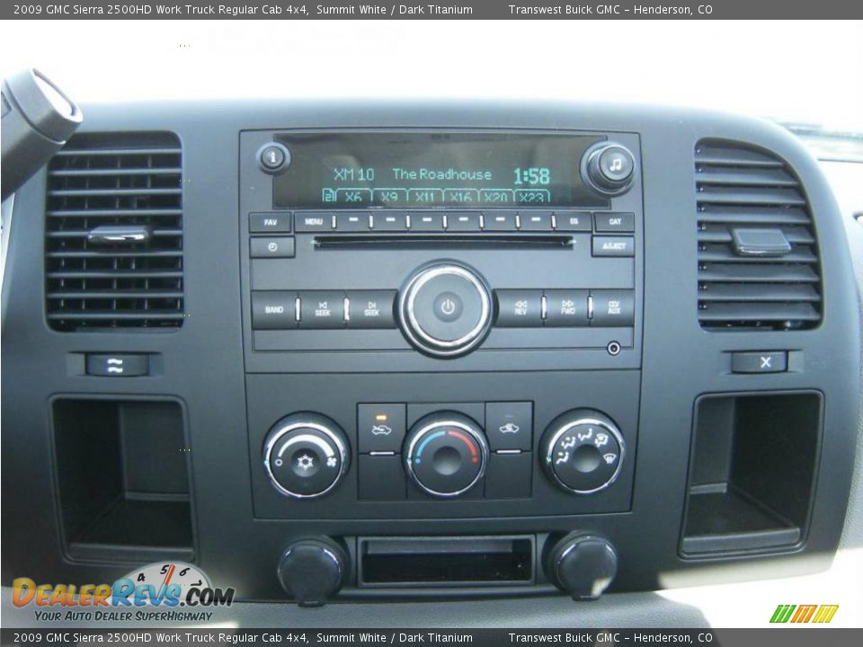 2009 GMC Sierra 2500HD Work Truck Regular Cab 4x4 Summit White / Dark Titanium Photo #22
