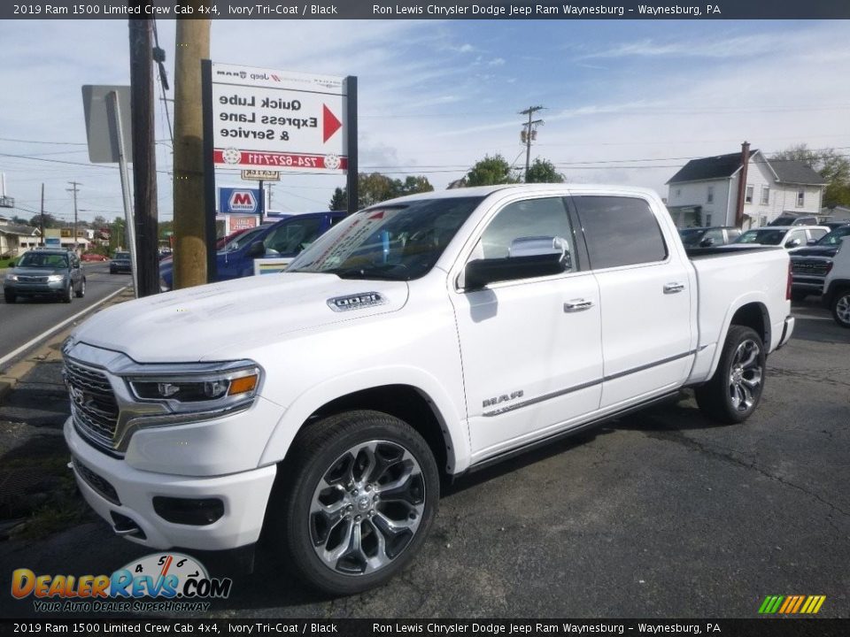2019 Ram 1500 Limited Crew Cab 4x4 Ivory Tri–Coat / Black Photo #1