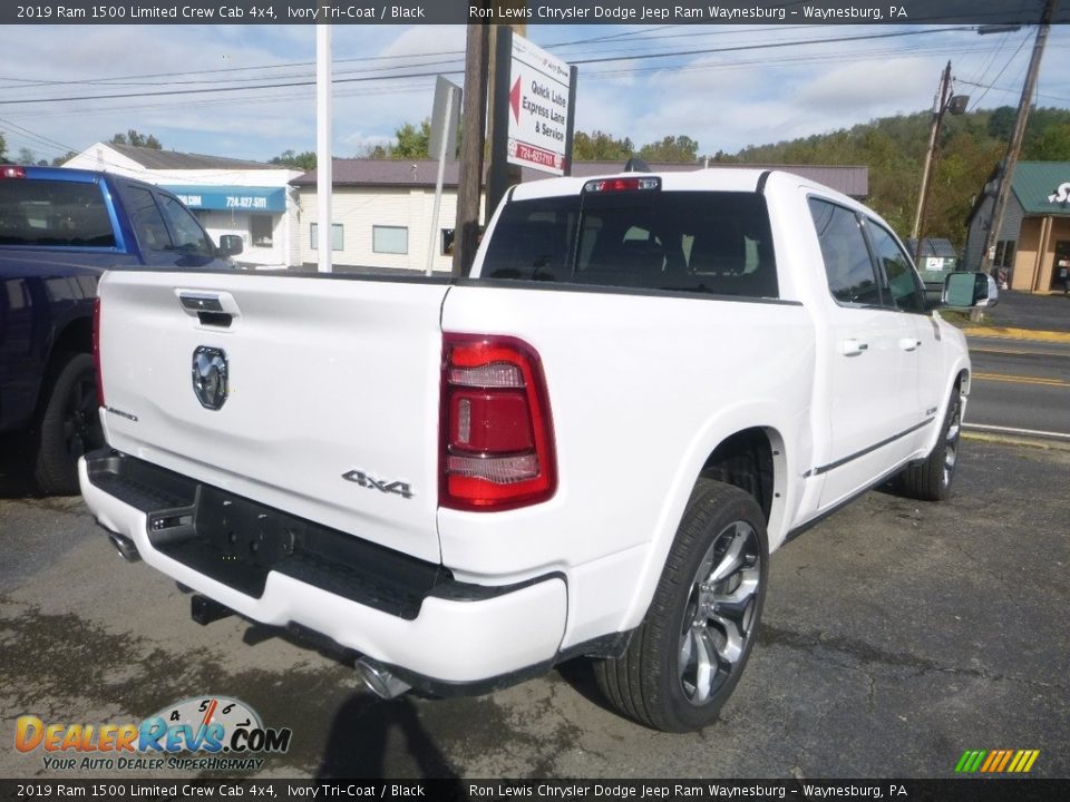 2019 Ram 1500 Limited Crew Cab 4x4 Ivory Tri–Coat / Black Photo #7