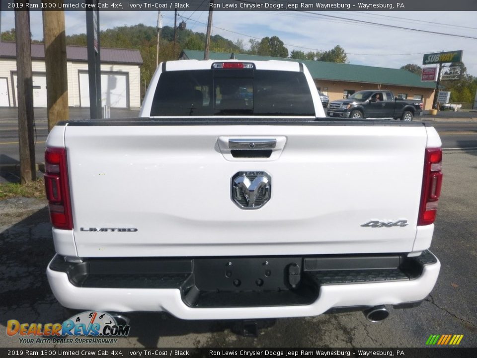2019 Ram 1500 Limited Crew Cab 4x4 Ivory Tri–Coat / Black Photo #8