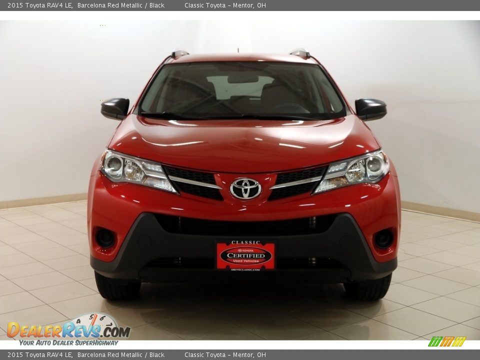2015 Toyota RAV4 LE Barcelona Red Metallic / Black Photo #2
