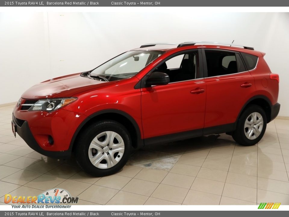 2015 Toyota RAV4 LE Barcelona Red Metallic / Black Photo #3