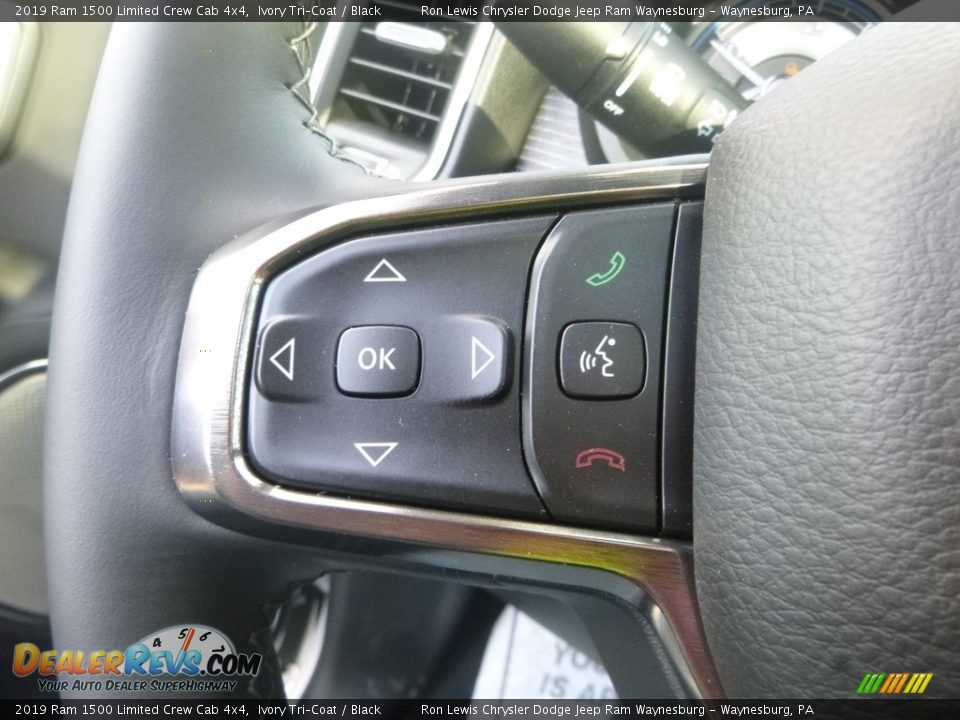2019 Ram 1500 Limited Crew Cab 4x4 Ivory Tri–Coat / Black Photo #18