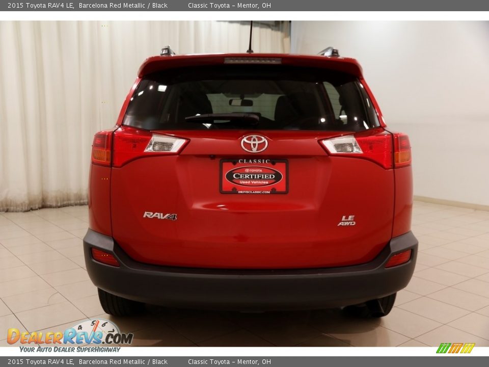 2015 Toyota RAV4 LE Barcelona Red Metallic / Black Photo #17