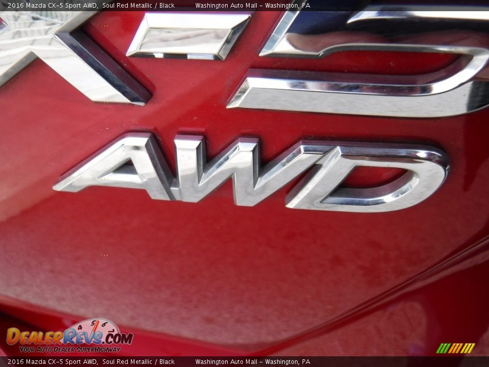 2016 Mazda CX-5 Sport AWD Soul Red Metallic / Black Photo #9