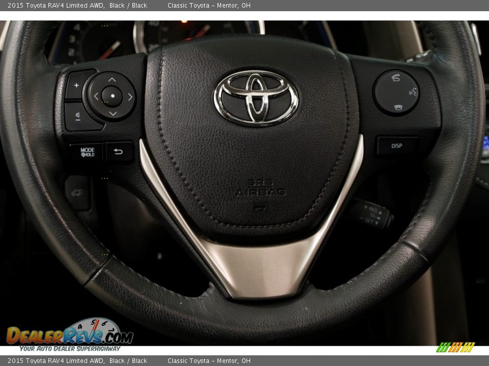 2015 Toyota RAV4 Limited AWD Black / Black Photo #7