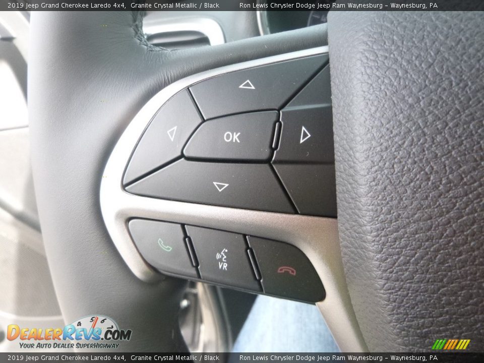 2019 Jeep Grand Cherokee Laredo 4x4 Granite Crystal Metallic / Black Photo #16