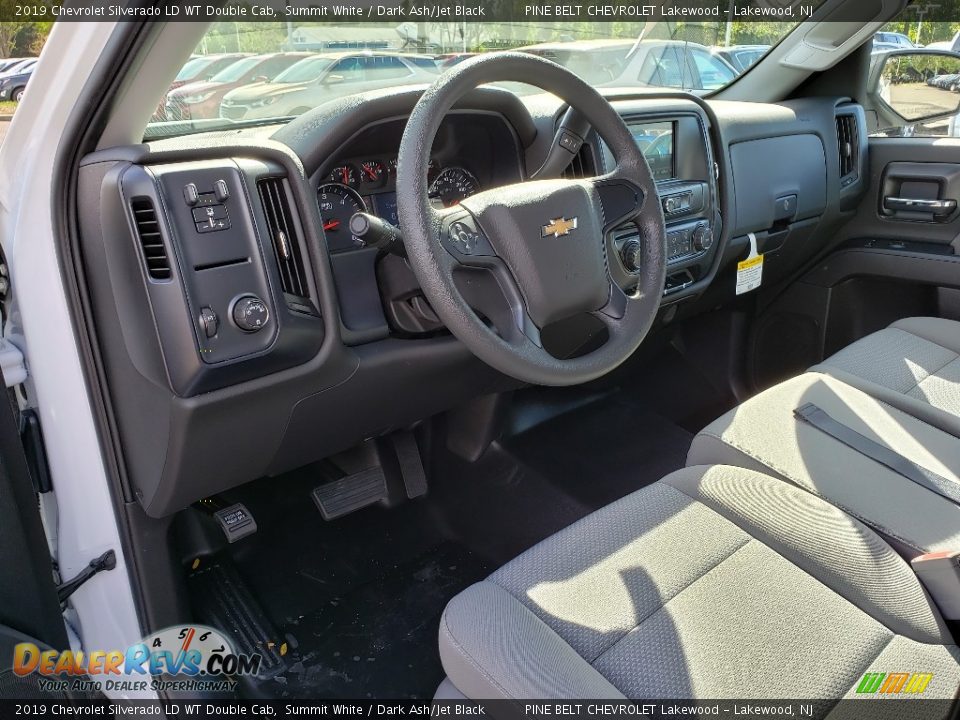 2019 Chevrolet Silverado LD WT Double Cab Summit White / Dark Ash/Jet Black Photo #7