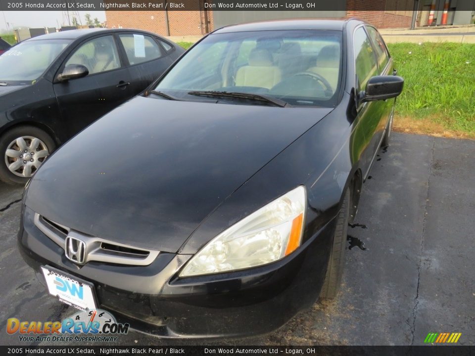 2005 Honda Accord LX Sedan Nighthawk Black Pearl / Black Photo #4