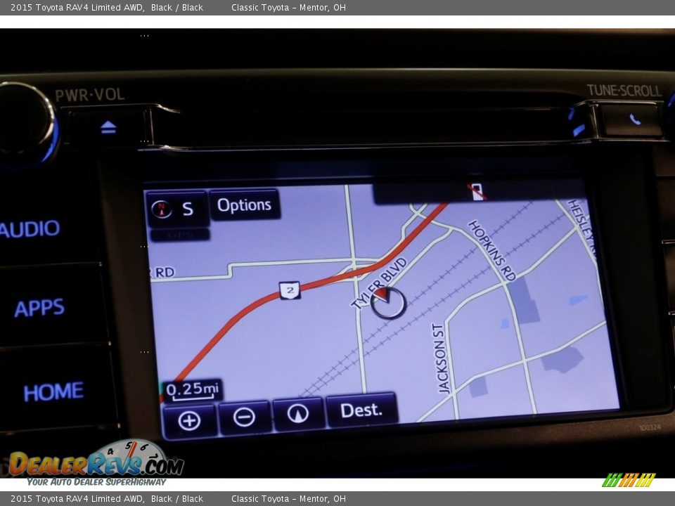 2015 Toyota RAV4 Limited AWD Black / Black Photo #14