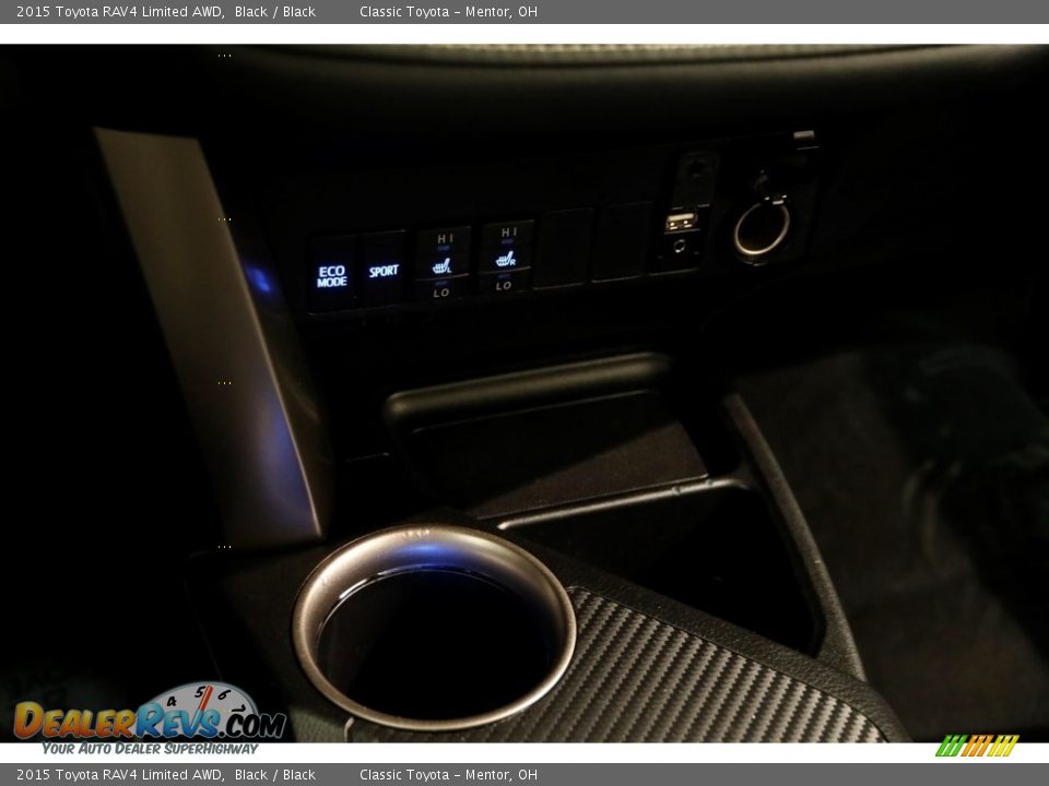 2015 Toyota RAV4 Limited AWD Black / Black Photo #16