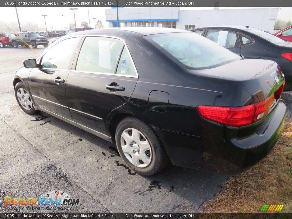 2005 Honda Accord LX Sedan Nighthawk Black Pearl / Black Photo #8