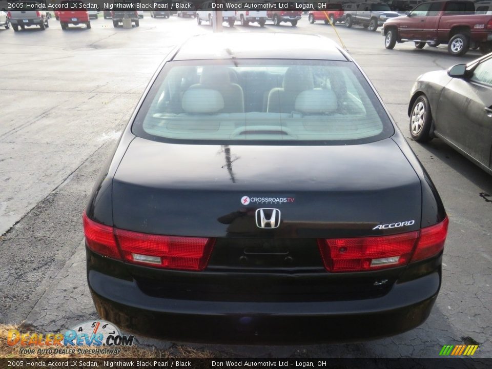 2005 Honda Accord LX Sedan Nighthawk Black Pearl / Black Photo #9
