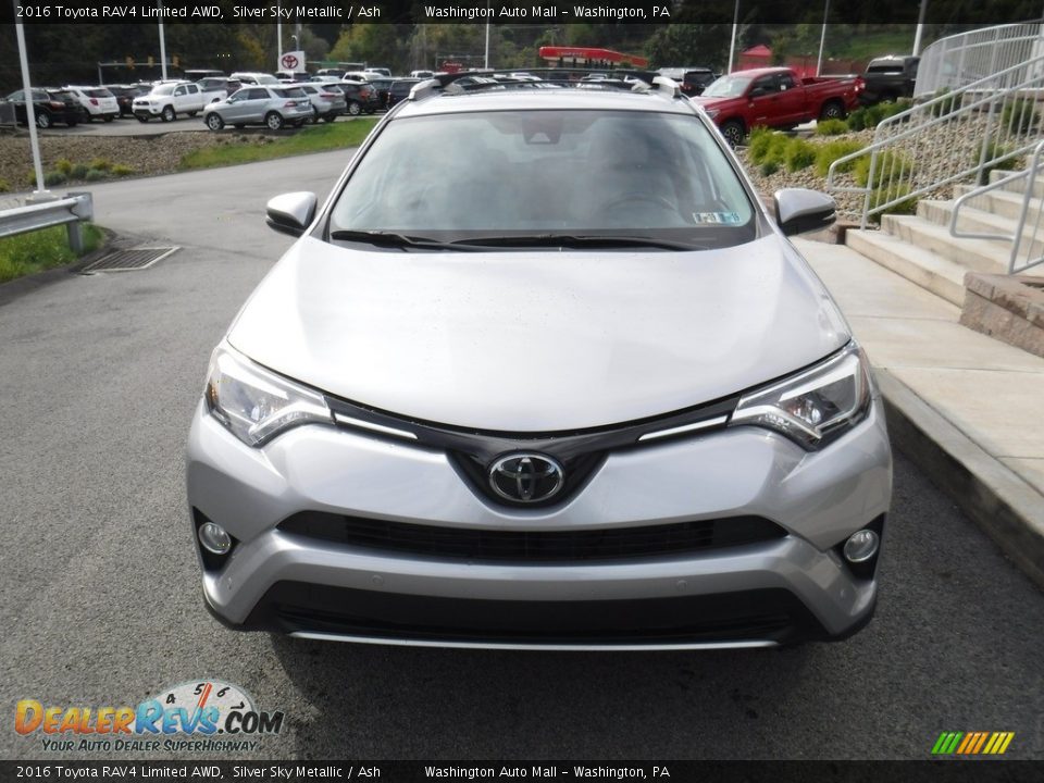 2016 Toyota RAV4 Limited AWD Silver Sky Metallic / Ash Photo #5