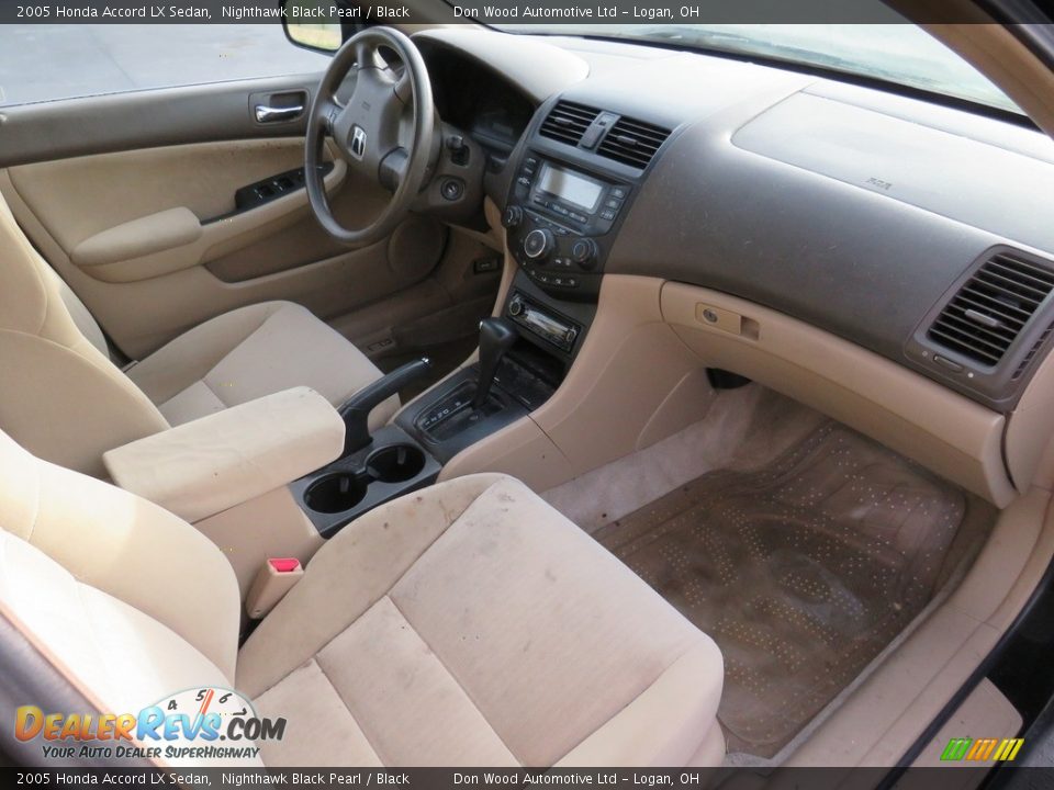 2005 Honda Accord LX Sedan Nighthawk Black Pearl / Black Photo #19