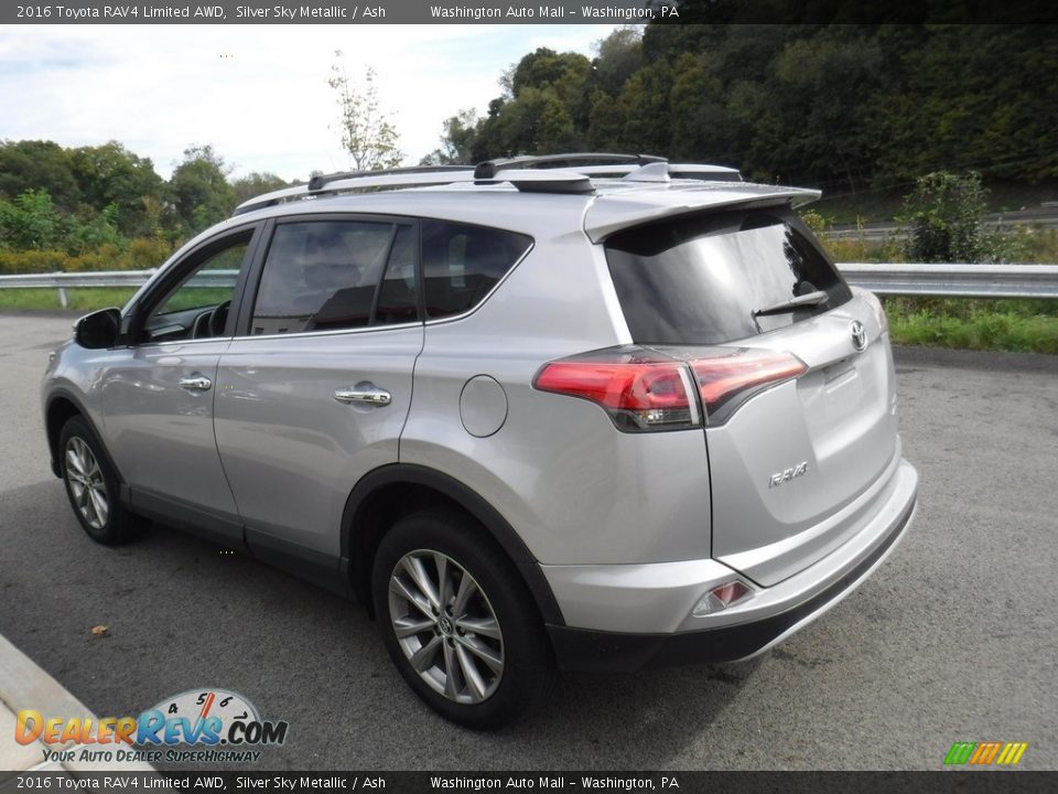 2016 Toyota RAV4 Limited AWD Silver Sky Metallic / Ash Photo #8