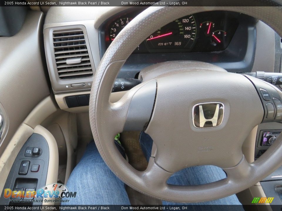 2005 Honda Accord LX Sedan Nighthawk Black Pearl / Black Photo #20